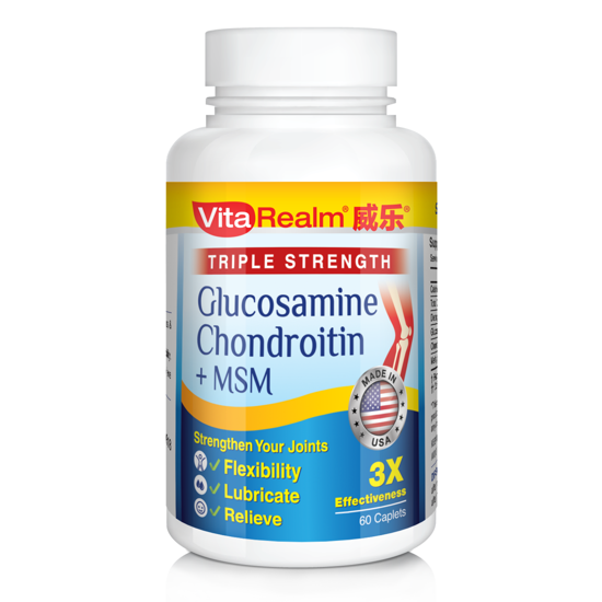 Picture of VitaRealm Triple Strength Glucosamine Chondoitin + MSM