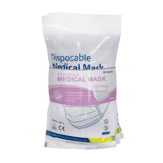 Picture of OBOR Disposable Medical Mask (3-Ply With Earloop)