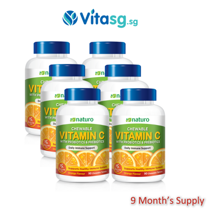 Picture of [Restock Improved Formula] Naturo Chewable Vitamin C 90Sx6 GroupBuy 9 Month Supply
